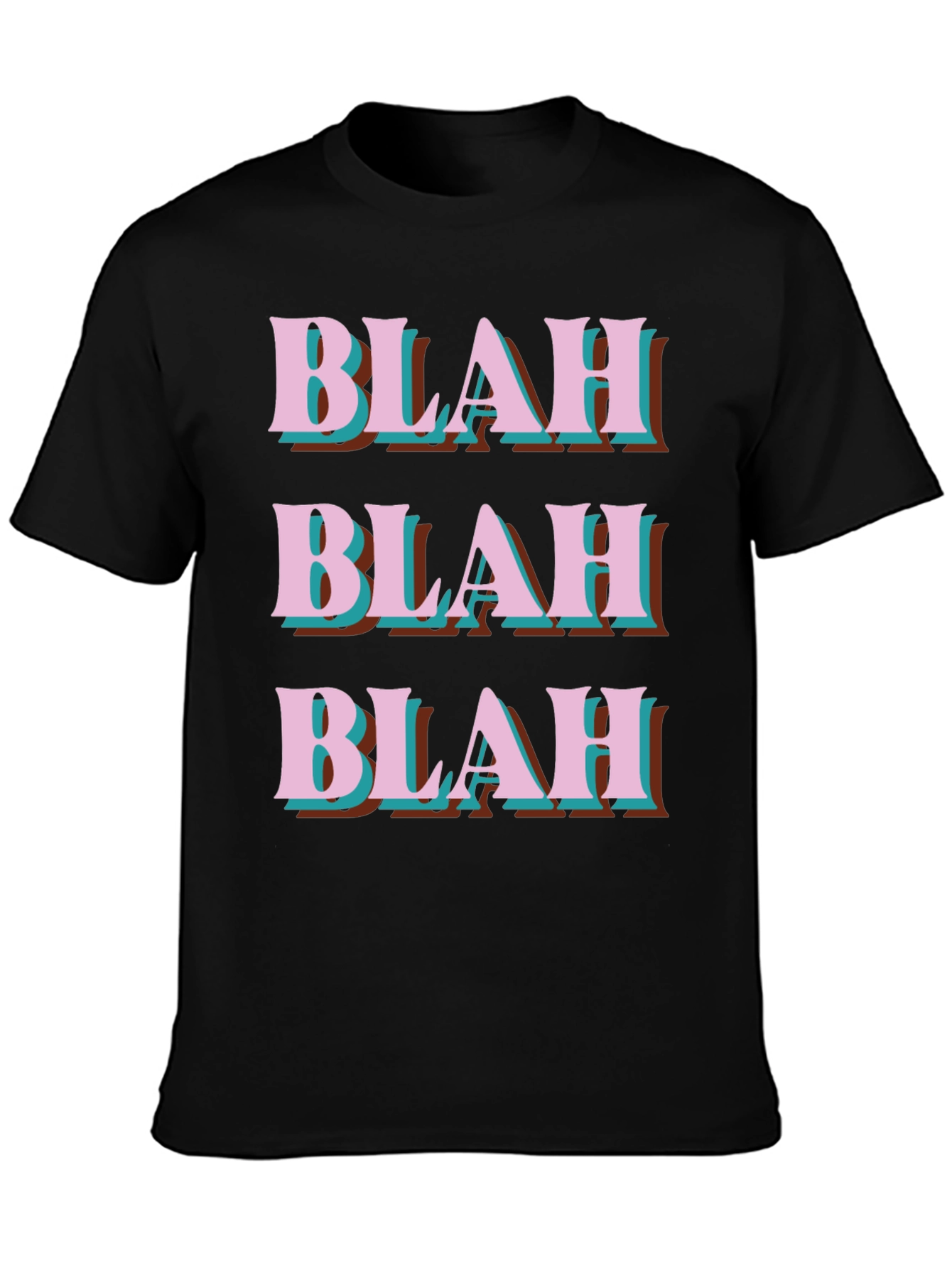 Blah Graphic Tee - Trendy Slogan T-Shirt