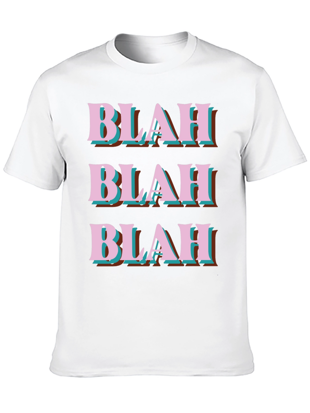 Blah Graphic Tee - Trendy Slogan T-Shirt