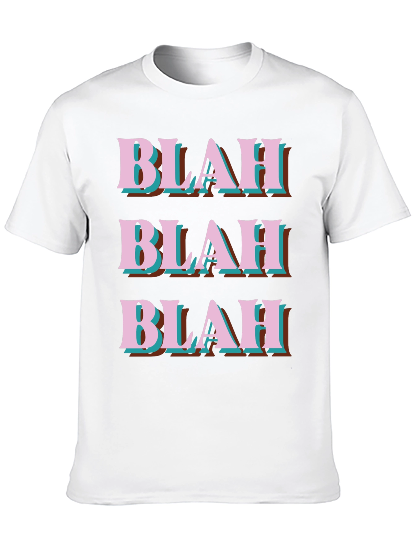 Blah Graphic Tee - Trendy Slogan T-Shirt