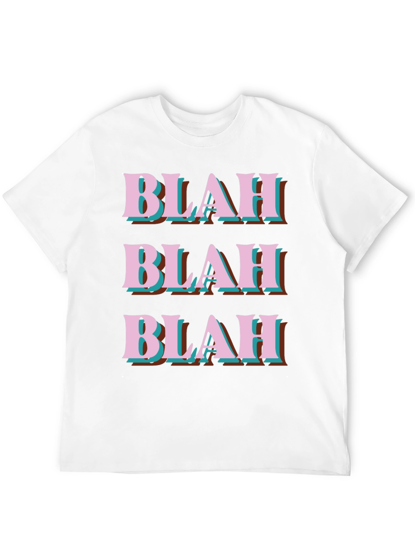 Blah Graphic Tee - Trendy Slogan T-Shirt