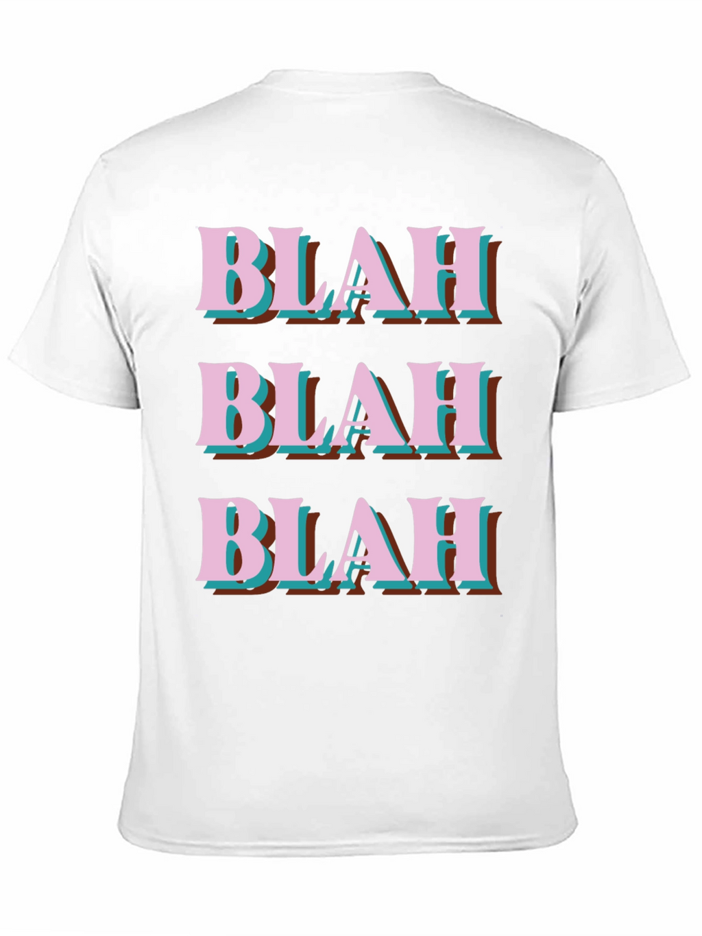 Blah Graphic Tee - Trendy Slogan T-Shirt