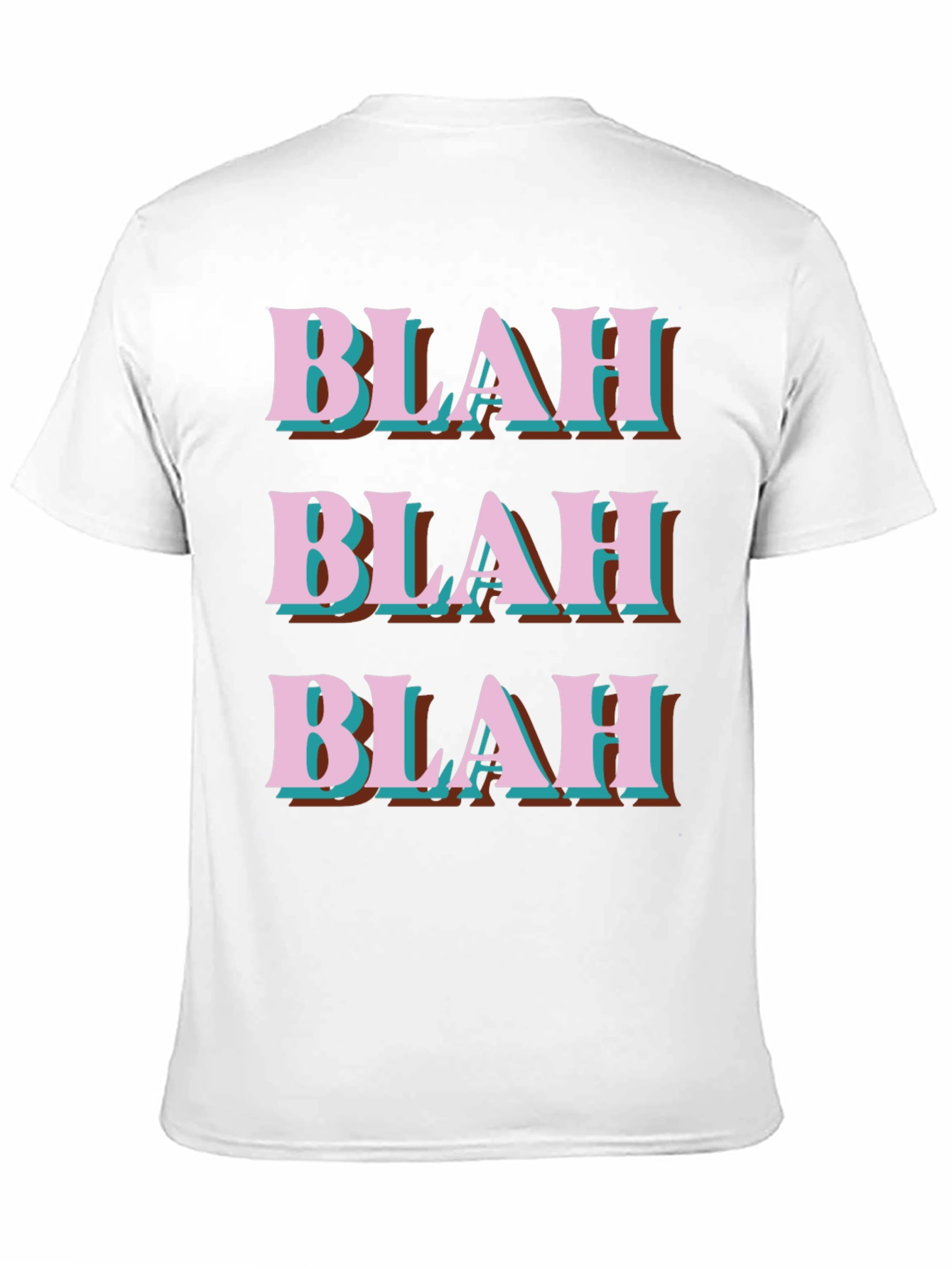 Blah Graphic Tee - Trendy Slogan T-Shirt