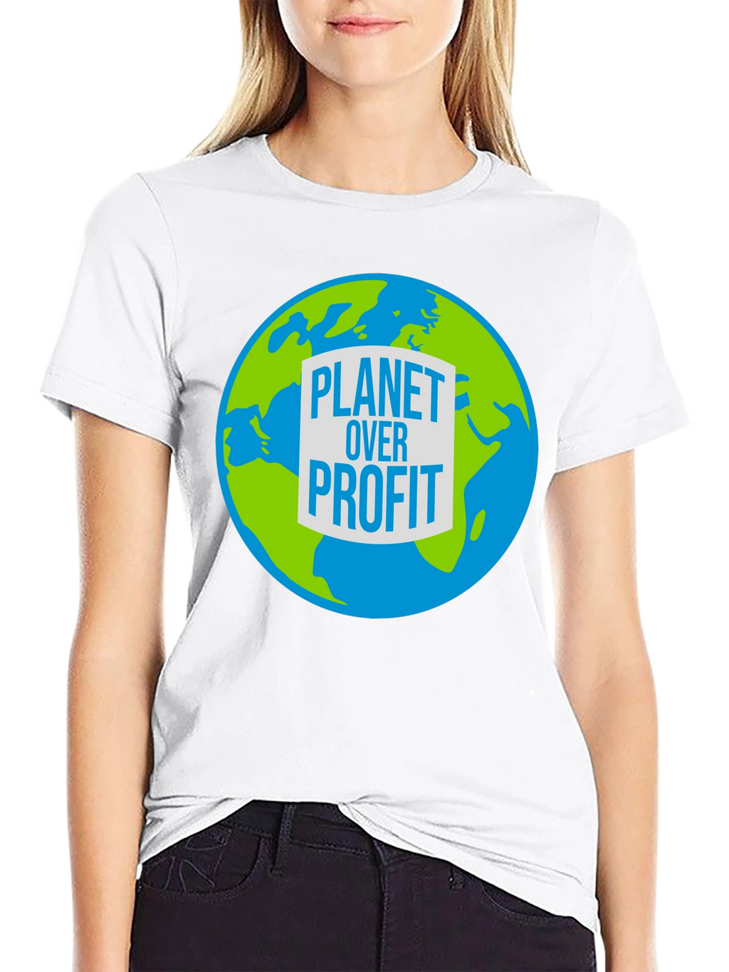 Planet Over Profit Graphic Tee - Eco-Friendly Design