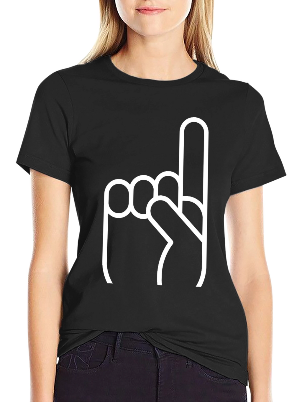 Number One Fan Black Tee