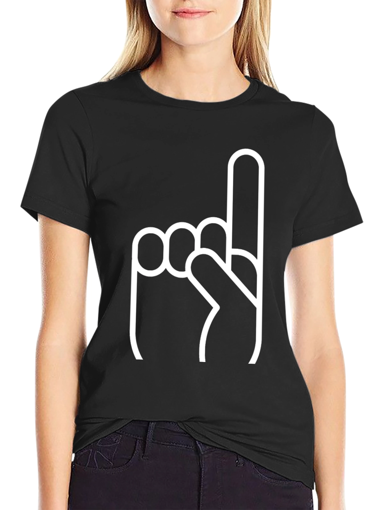 Number One Fan Black Tee