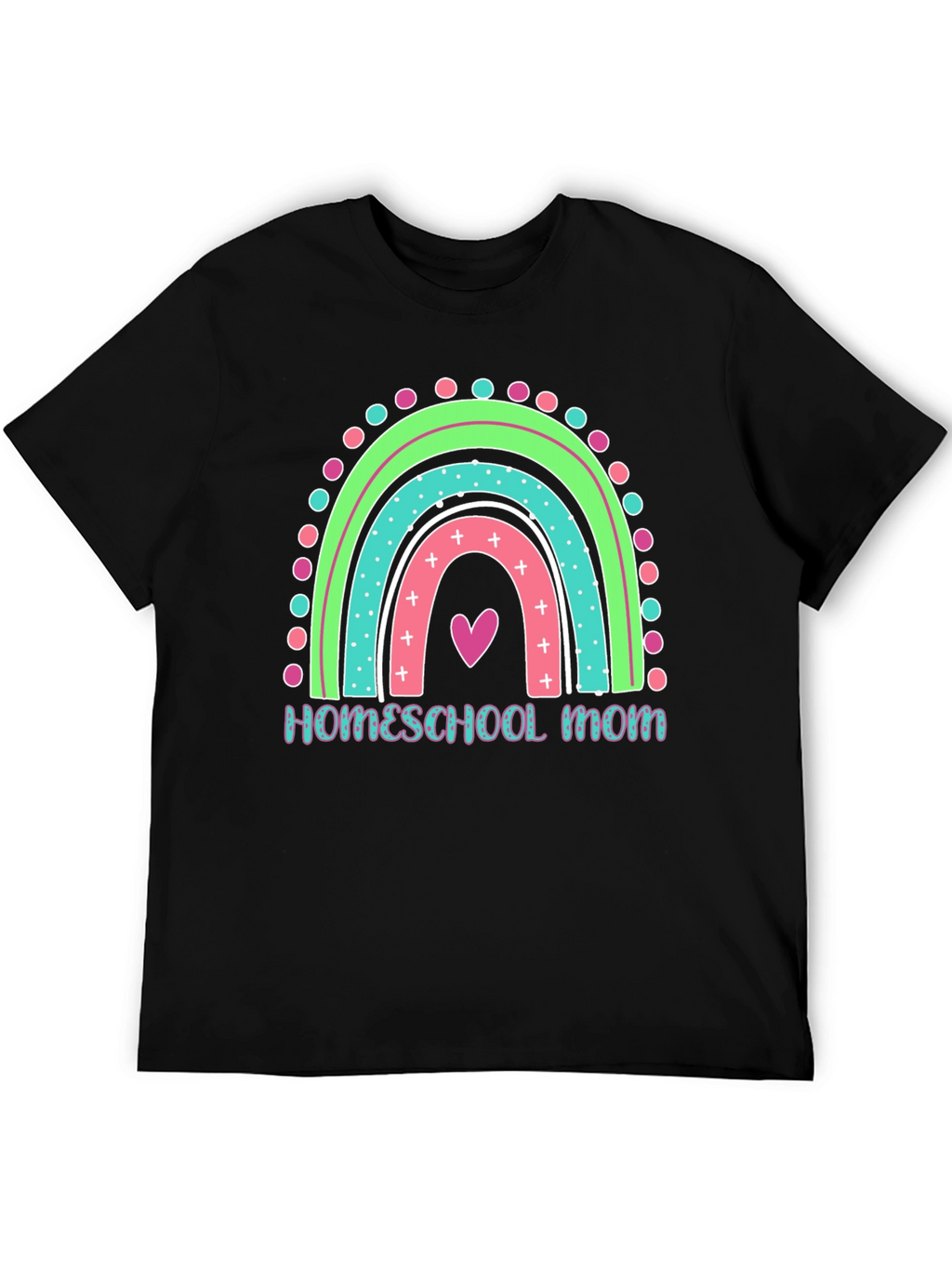 Homeschool Mom Rainbow Graphic Tee