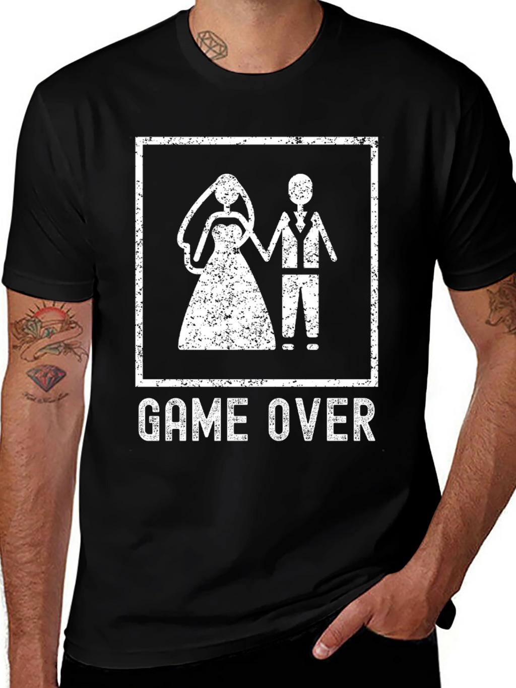 Game Over Wedding T-Shirt - Funny Groom Tee