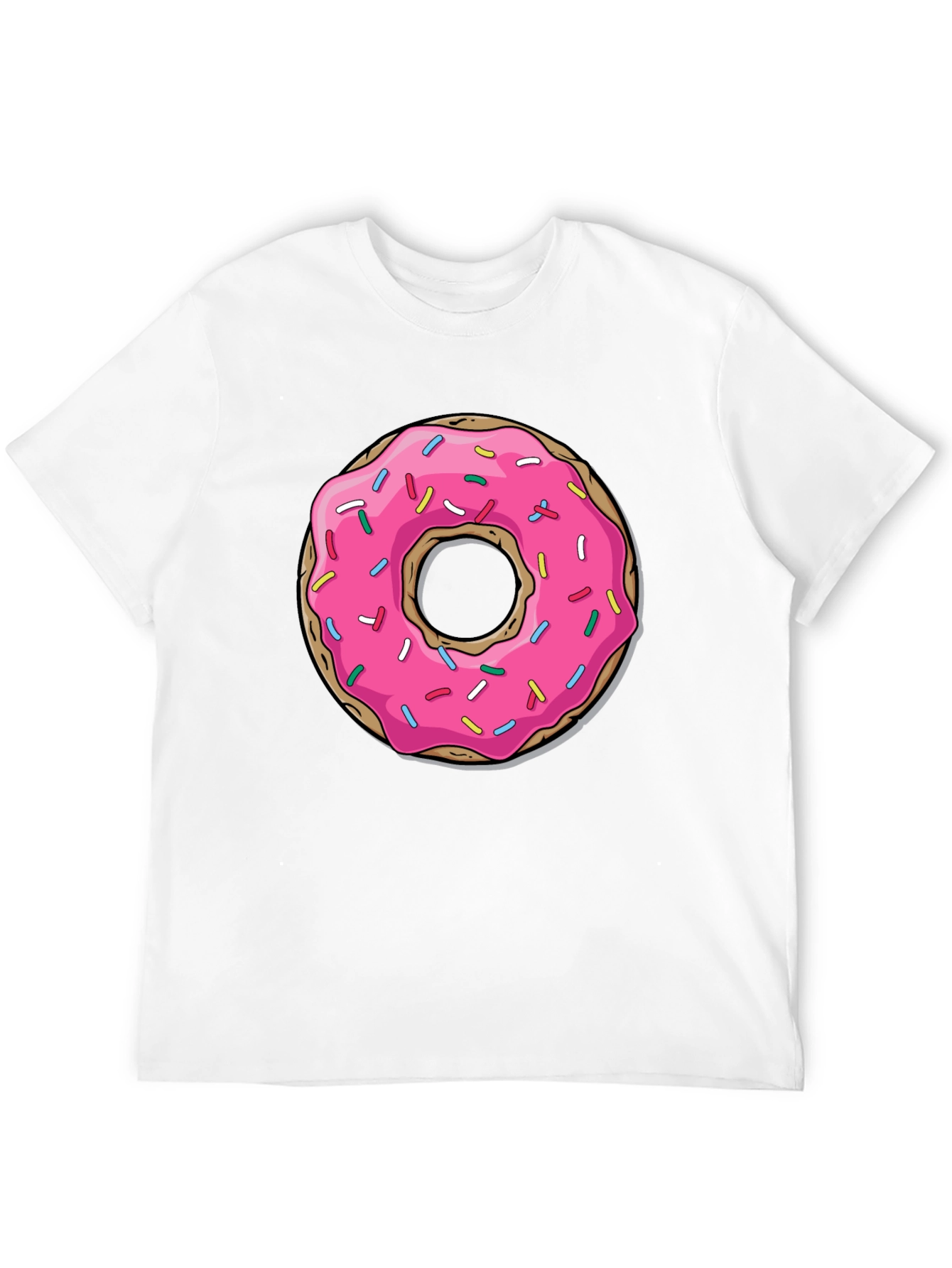 Pink Donut Graphic Tee - Casual Fun Style