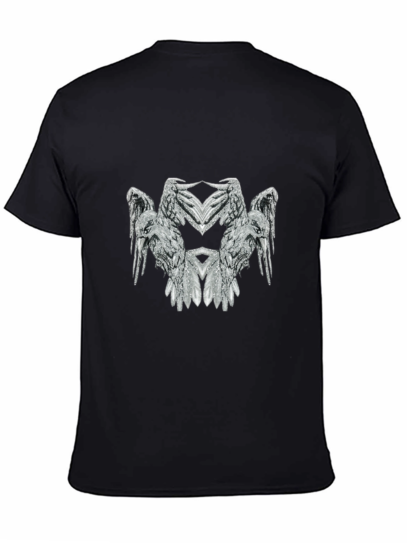 Raven Graphic Print Black T-Shirt