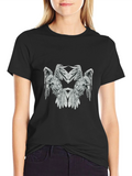 Raven Graphic Print Black T-Shirt