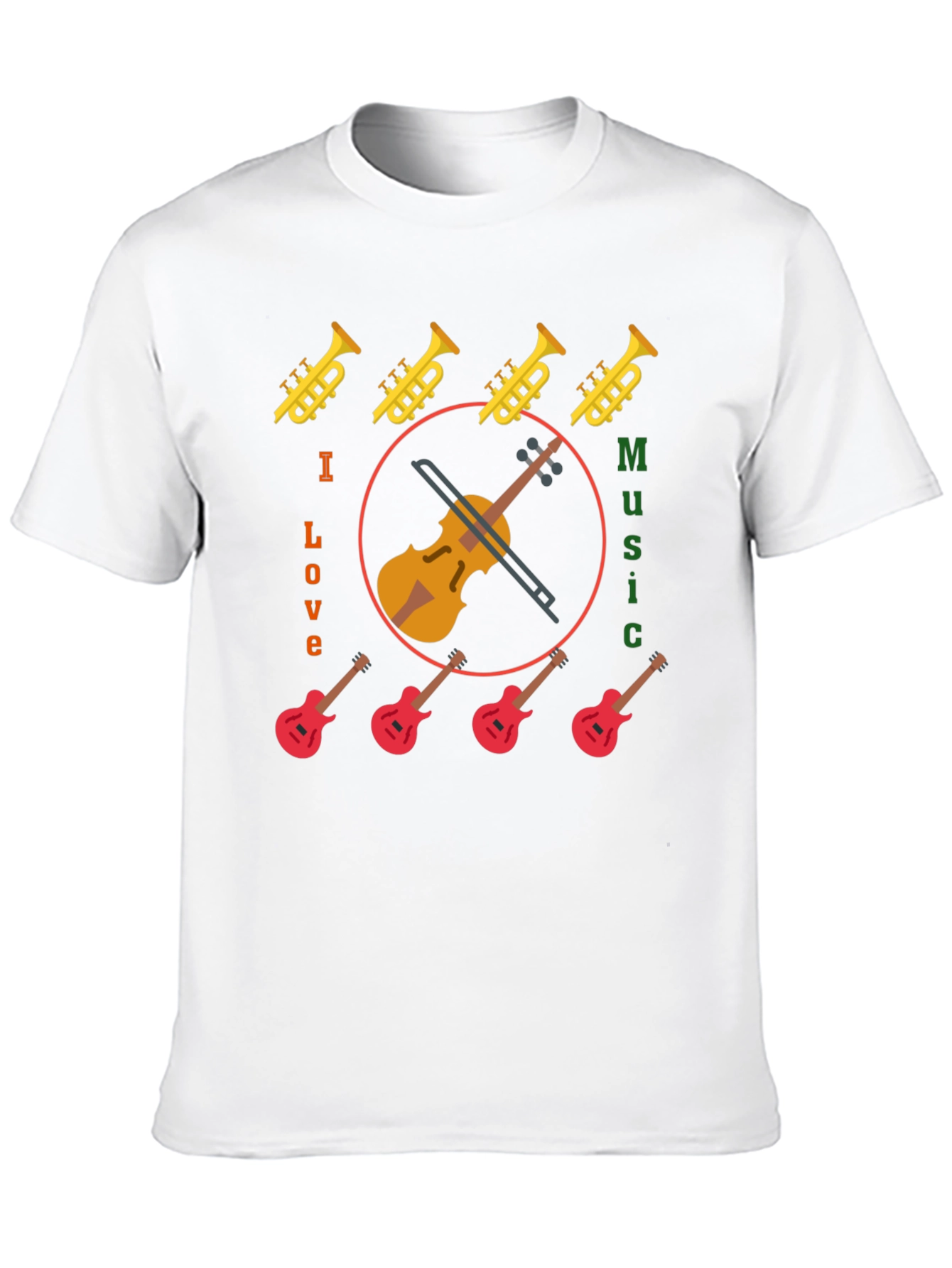 I Love Music Graphic Tee