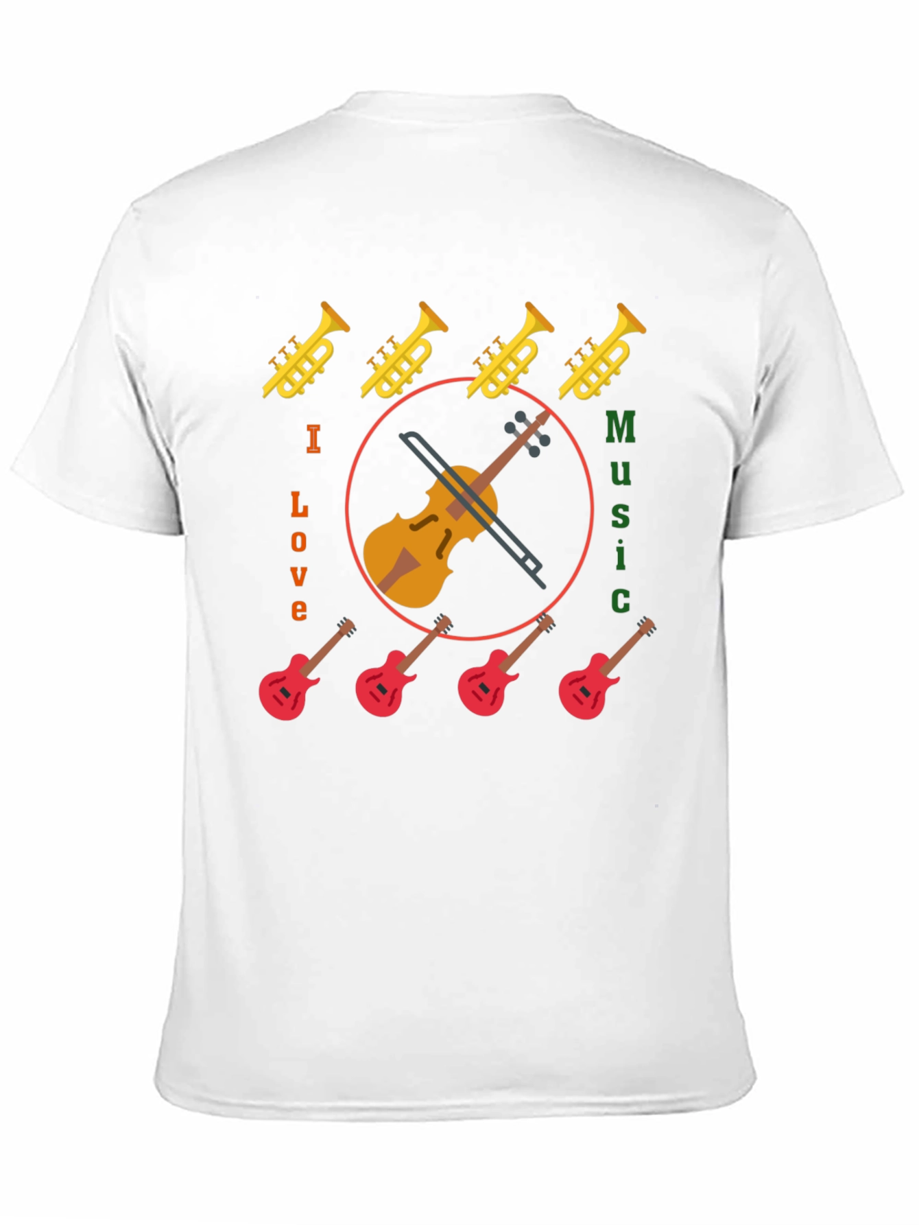 I Love Music Graphic Tee