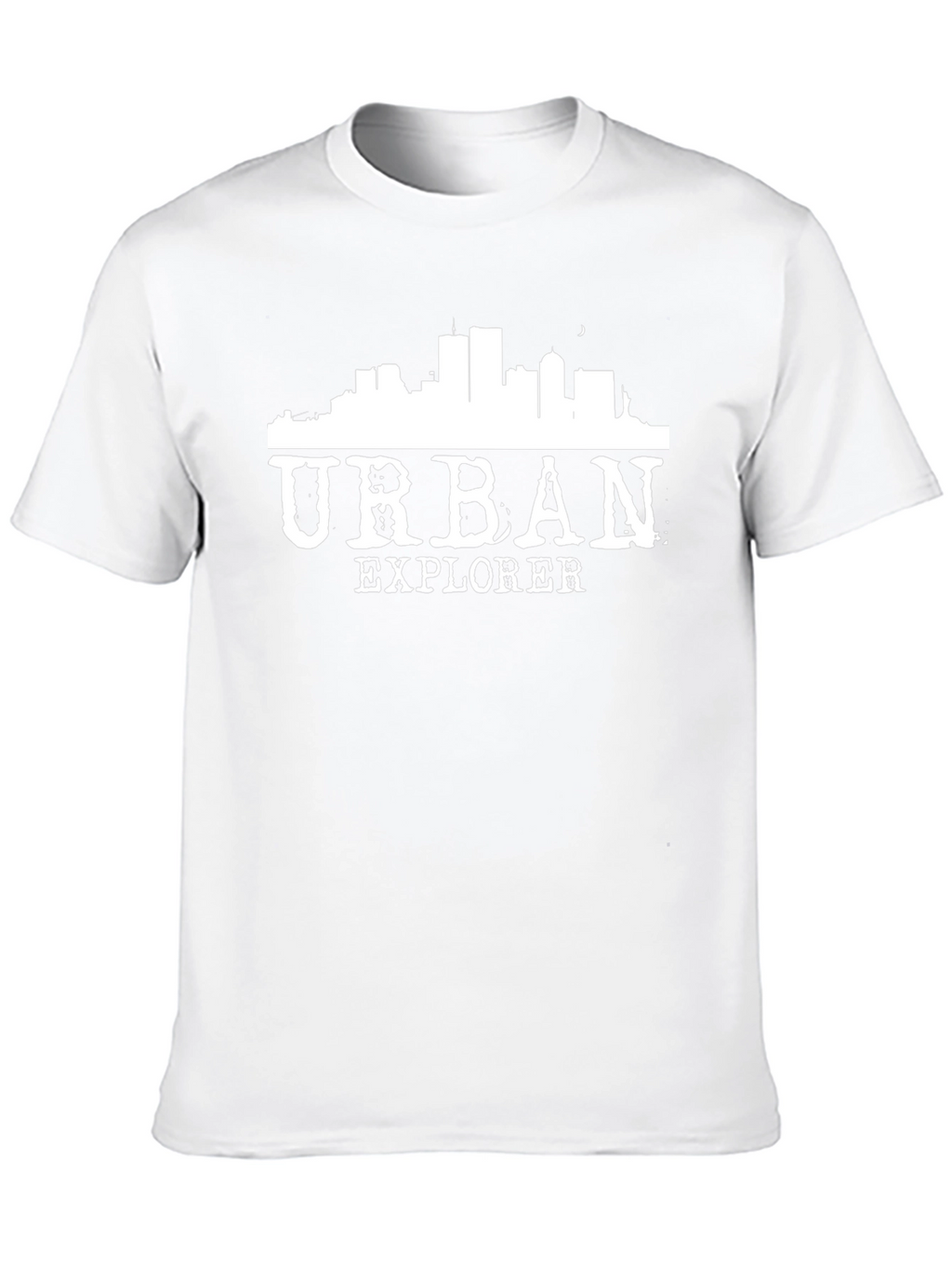 Urban Explorer Black T-Shirt - City Skyline Design
