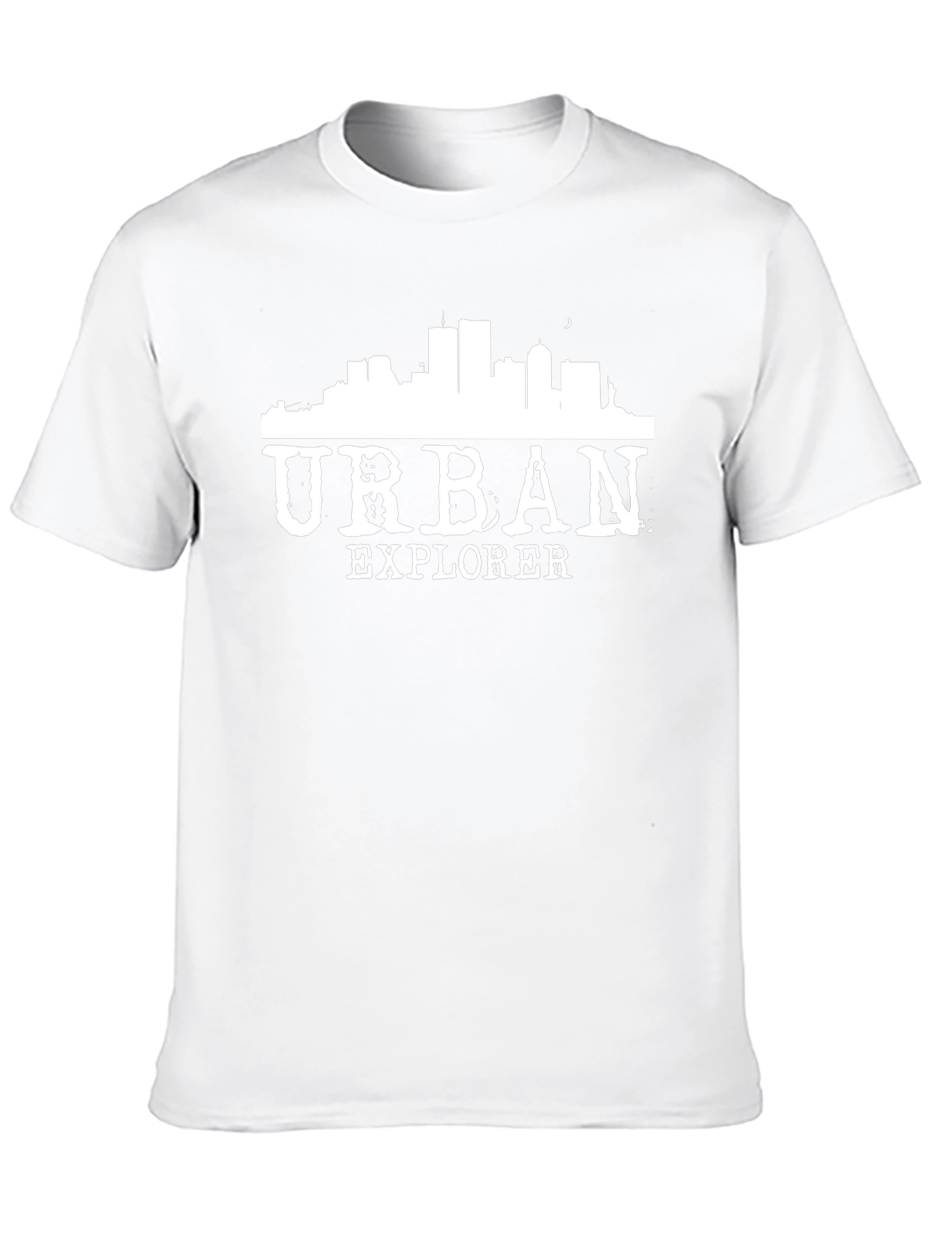 Urban Explorer Black T-Shirt - City Skyline Design