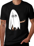 Spooky Ghost Graphic T-Shirt