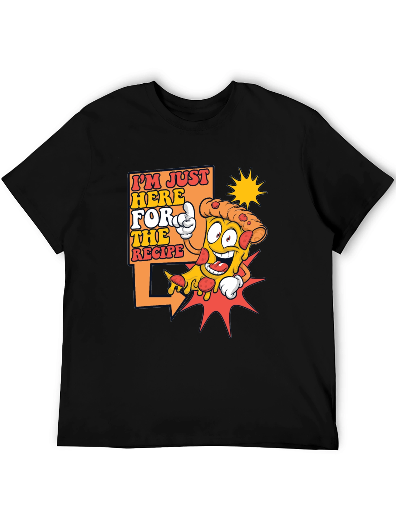 Funny Pizza Recipe T-Shirt - Foodie Tee