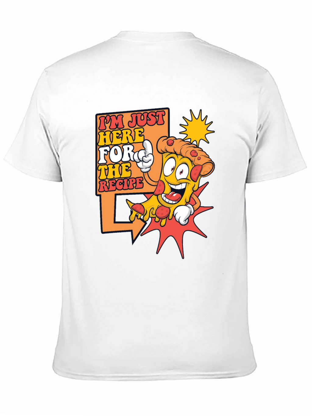 Funny Pizza Recipe T-Shirt - Foodie Tee