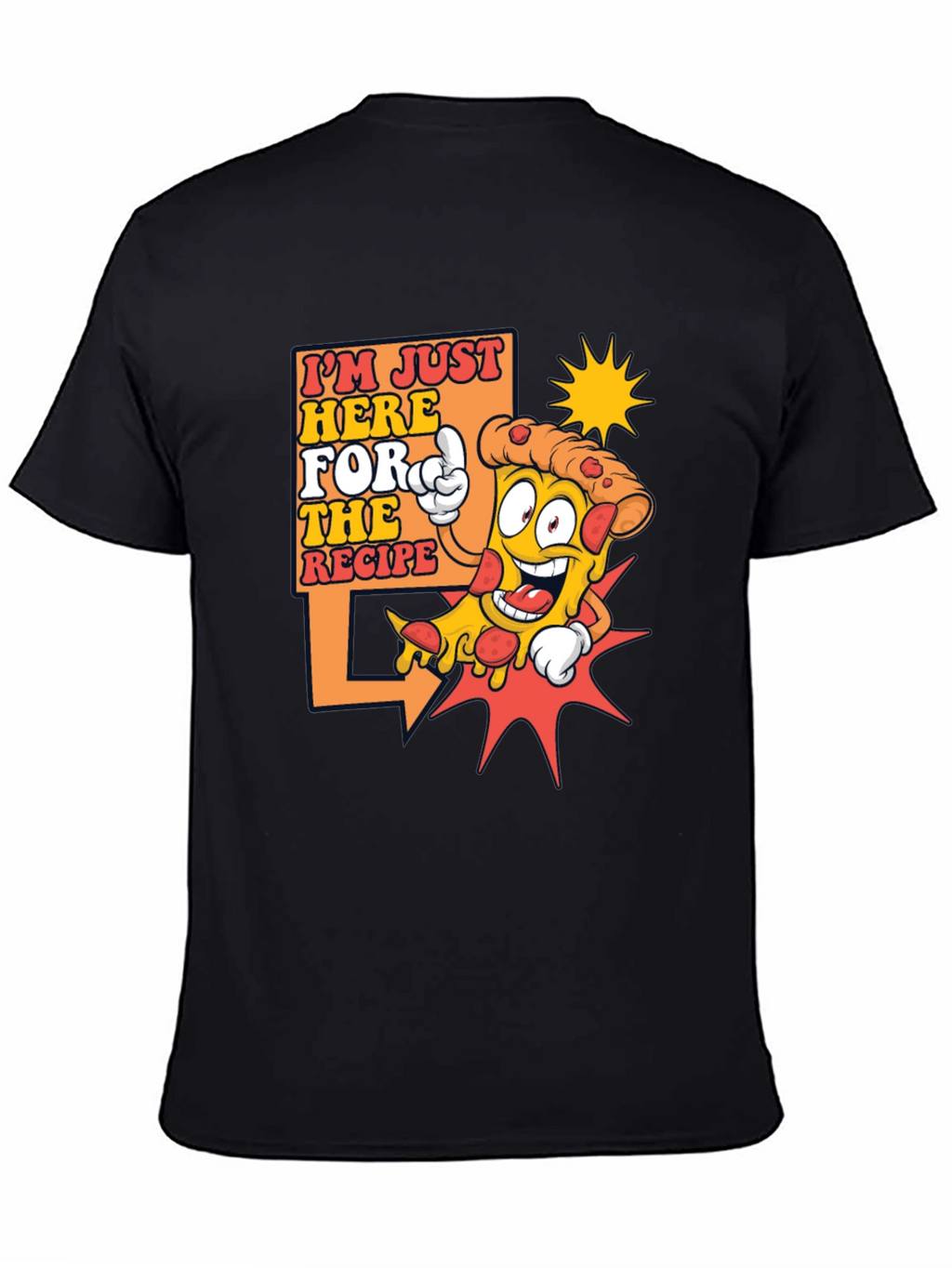 Funny Pizza Recipe T-Shirt - Foodie Tee