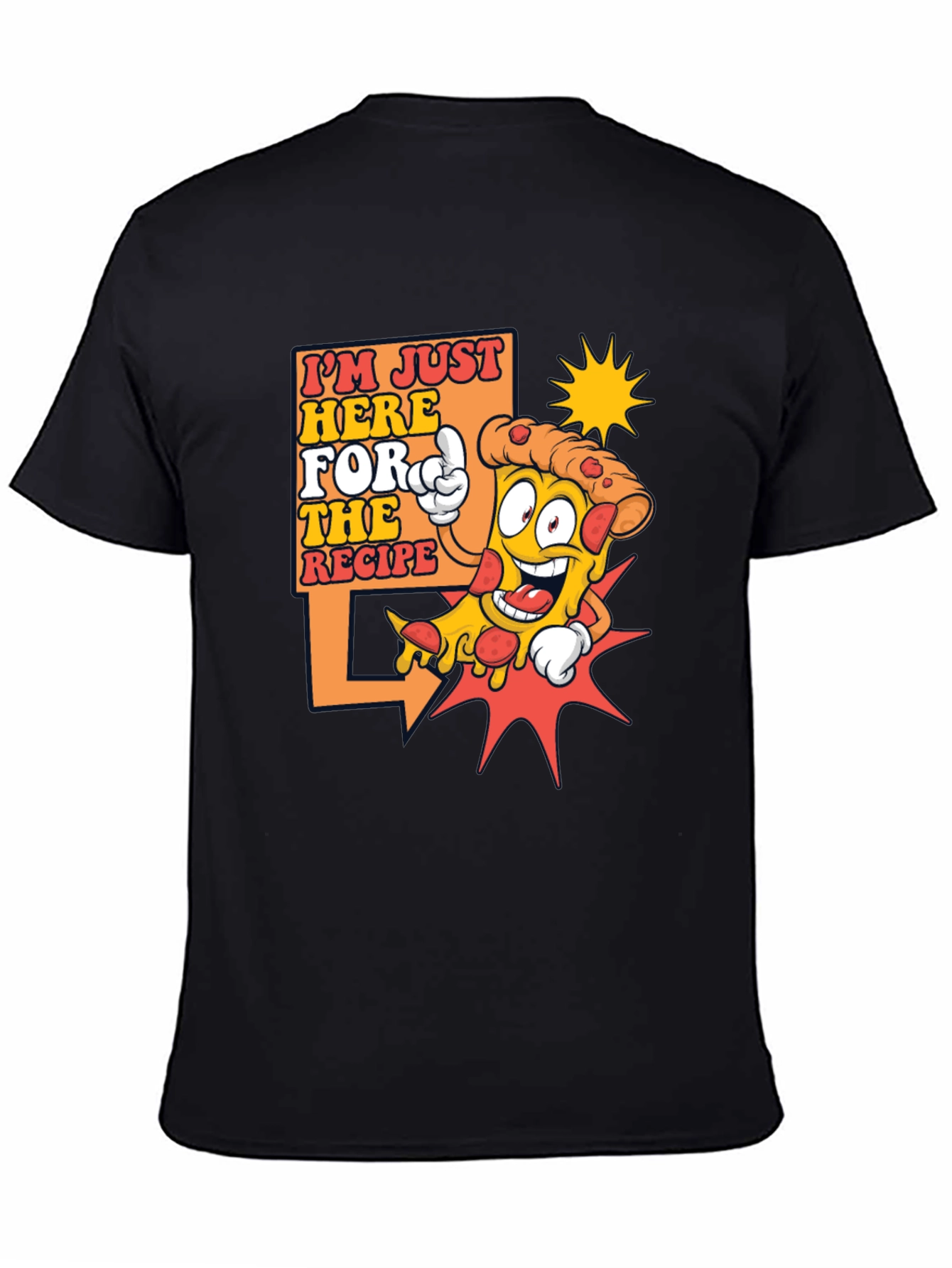 Funny Pizza Recipe T-Shirt - Foodie Tee