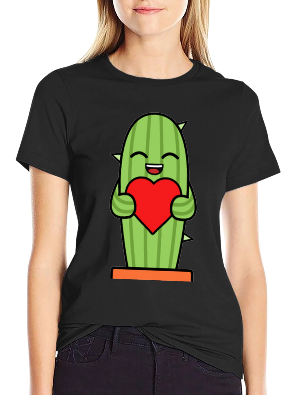 Cactus Heart Graphic Tee - Cute Plant Lover Shirt
