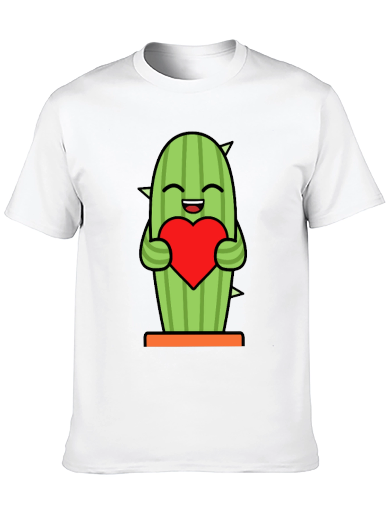 Cactus Heart Graphic Tee - Cute Plant Lover Shirt