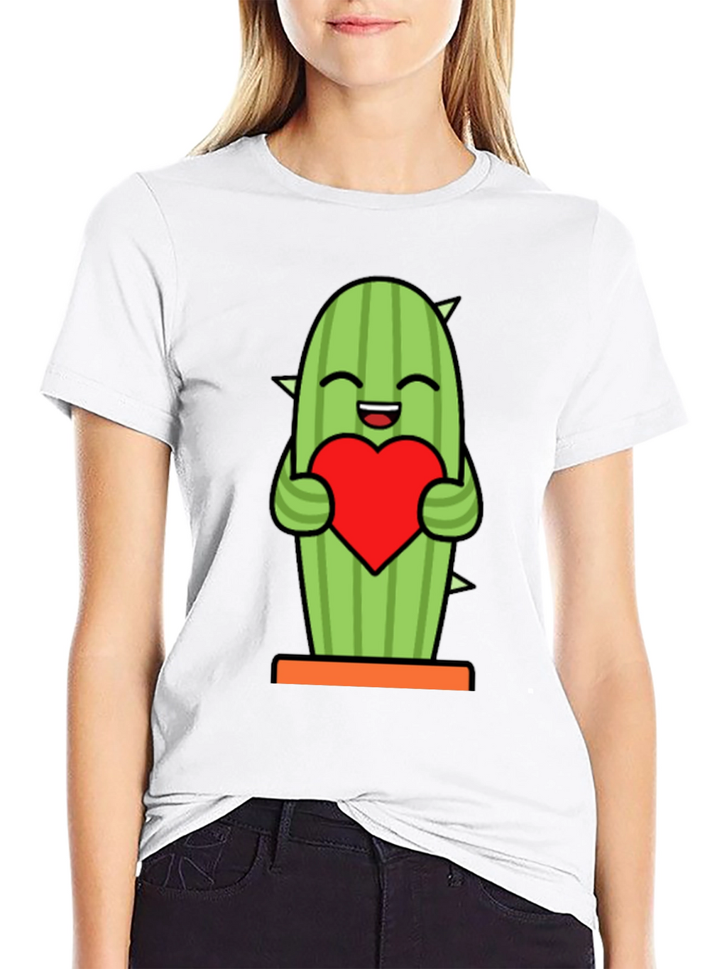 Cactus Heart Graphic Tee - Cute Plant Lover Shirt