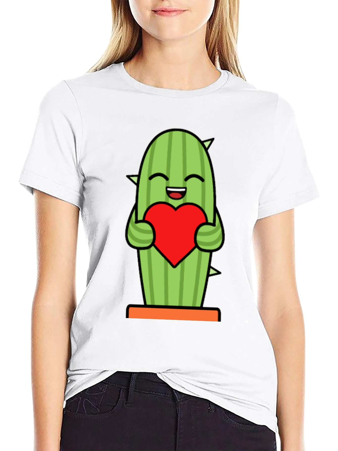 Cactus Heart Graphic Tee - Cute Plant Lover Shirt
