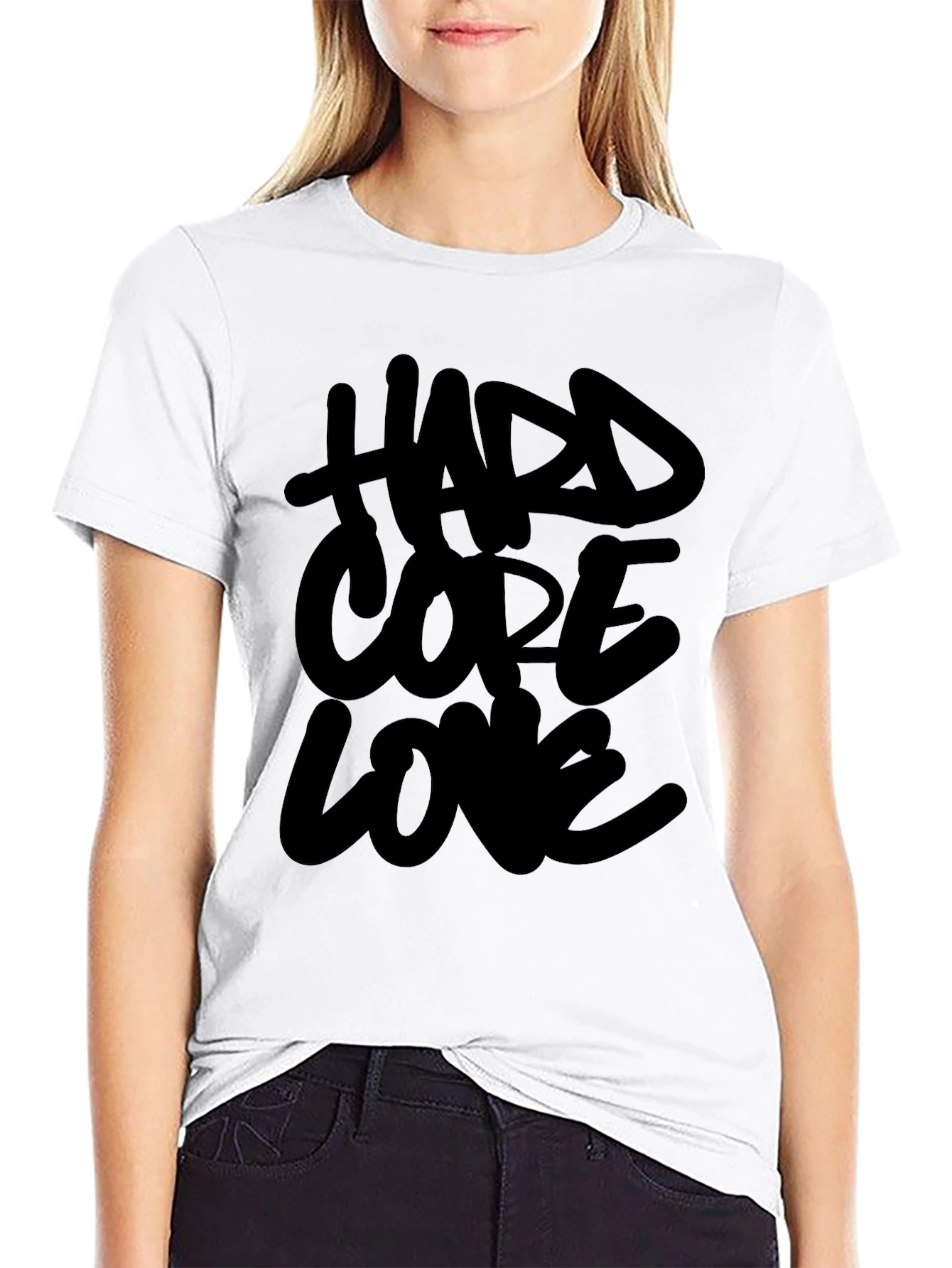 Hardcore Love Black T-Shirt