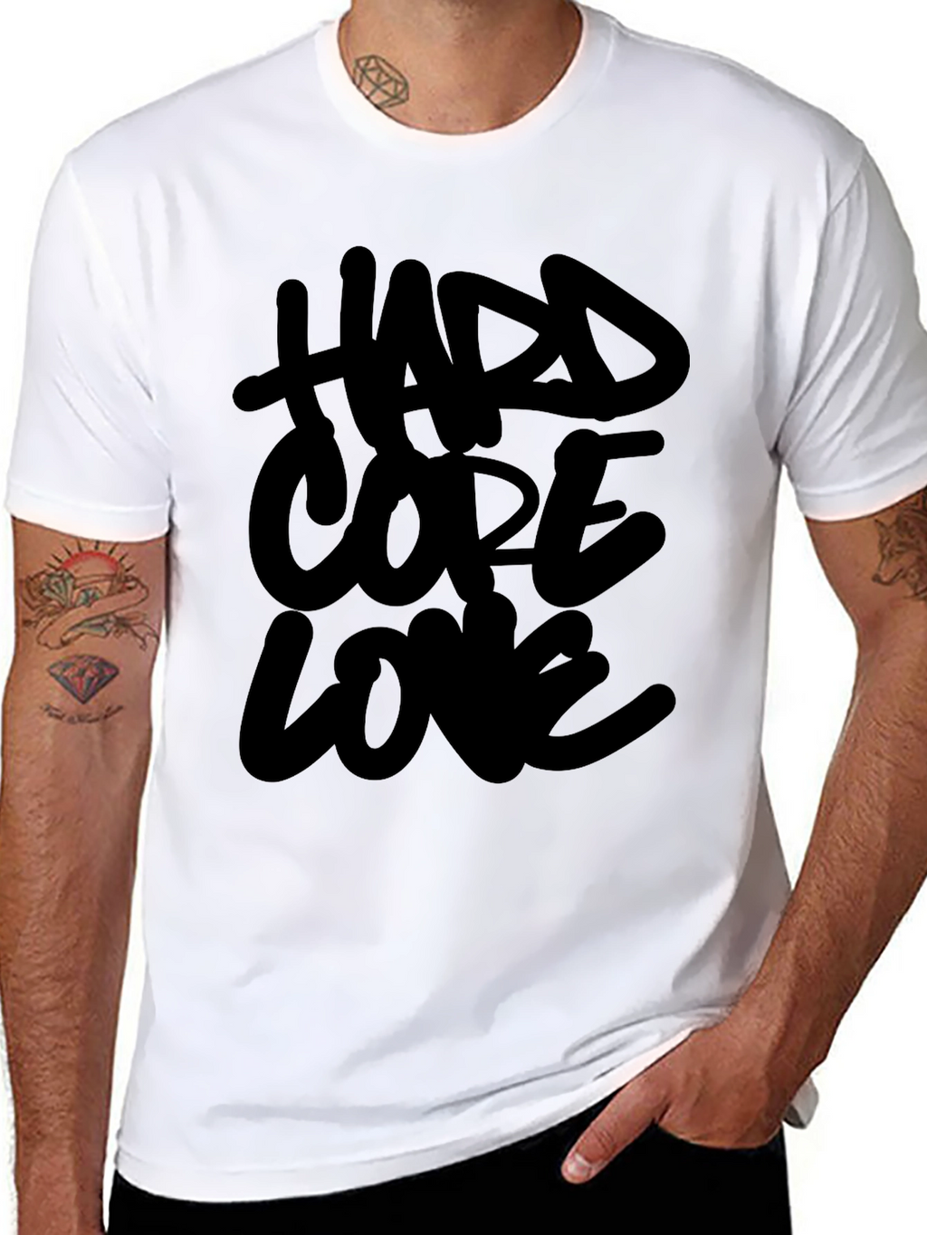 Hardcore Love Black T-Shirt