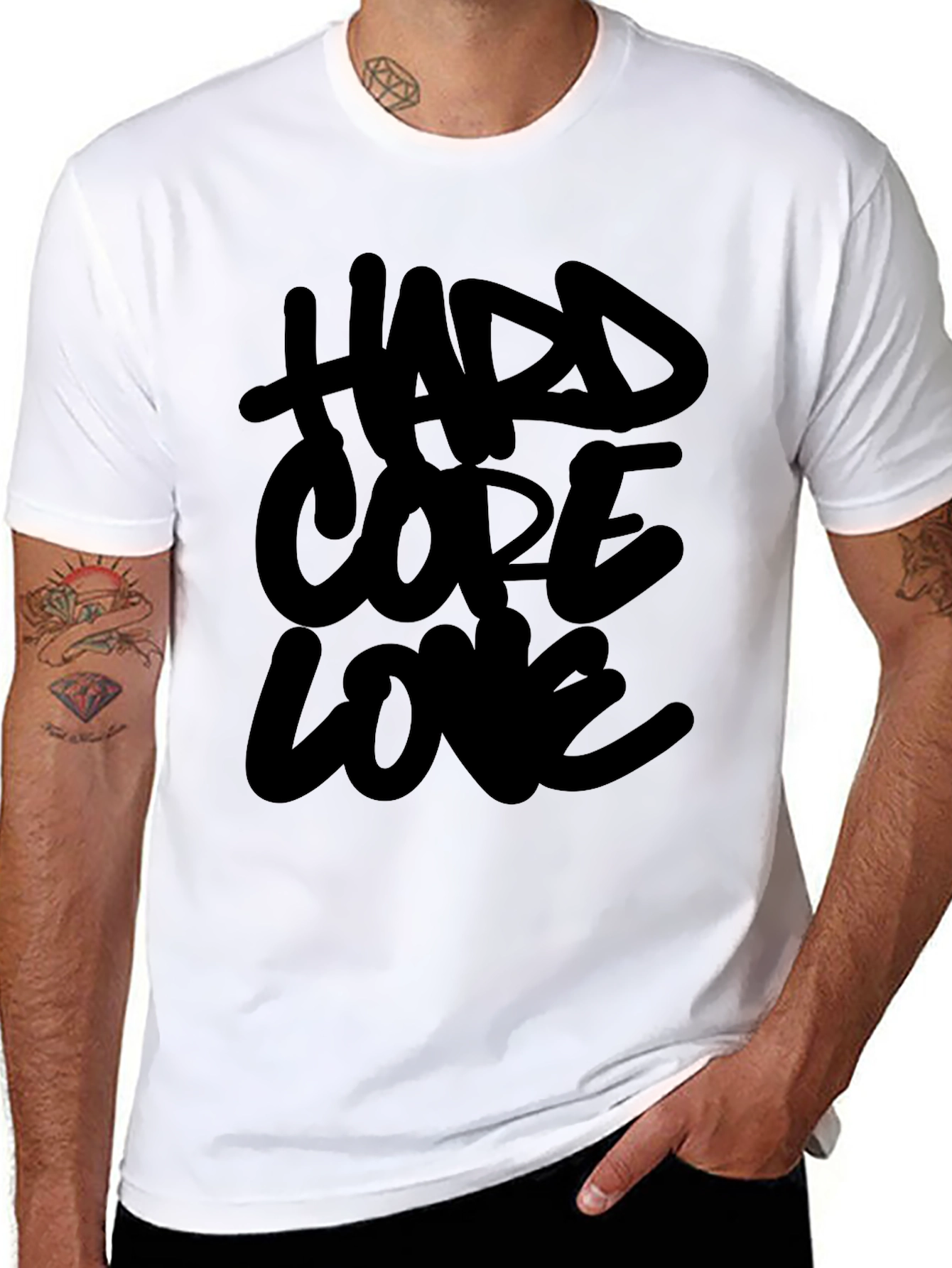 Hardcore Love Black T-Shirt