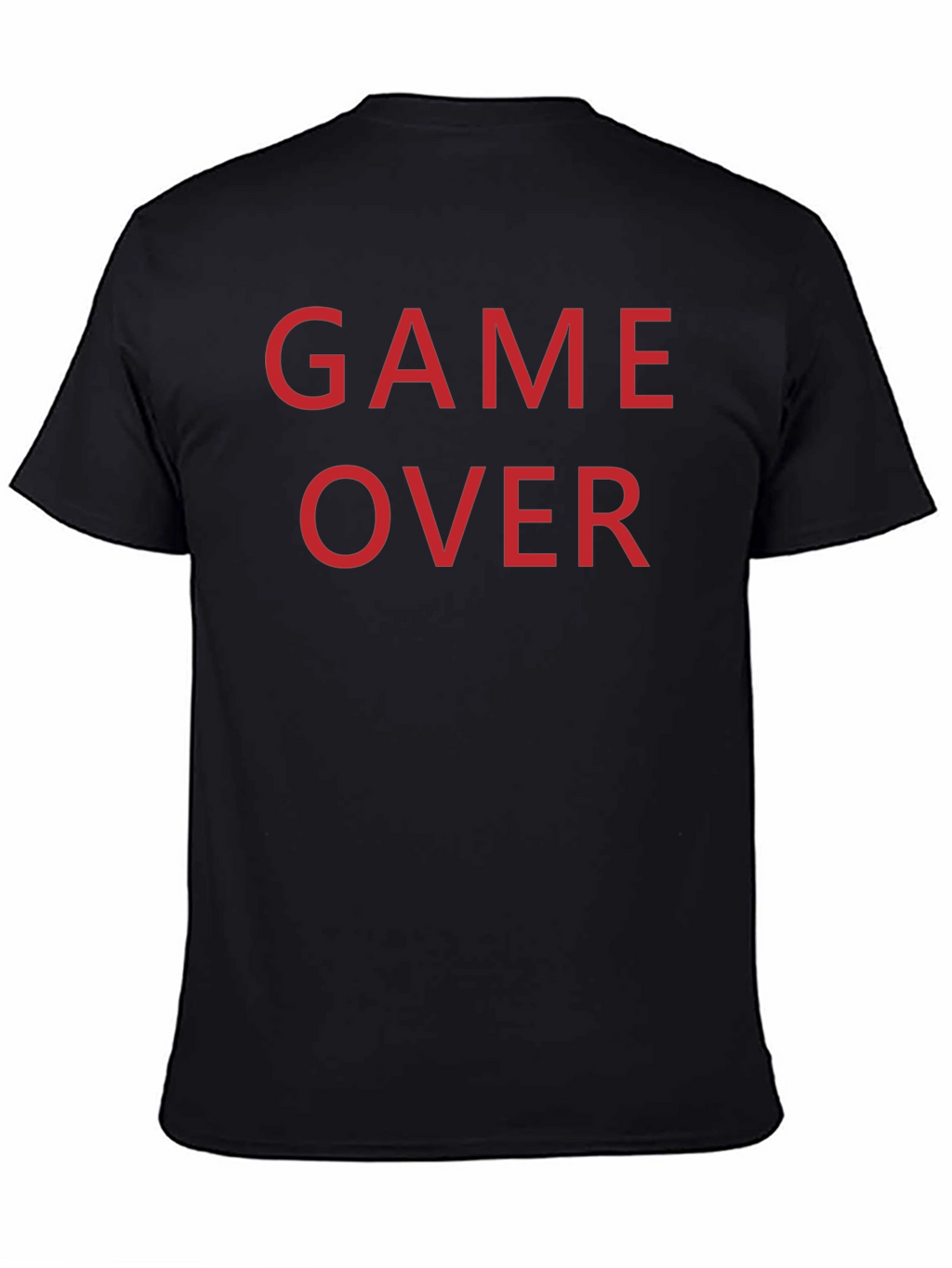 Game Over T-Shirt - Red Text on Black