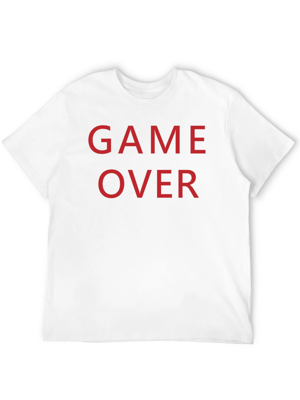 Game Over T-Shirt - Red Text on Black