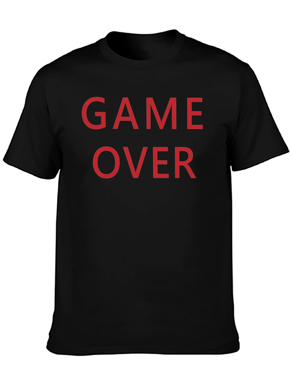 Game Over T-Shirt - Red Text on Black