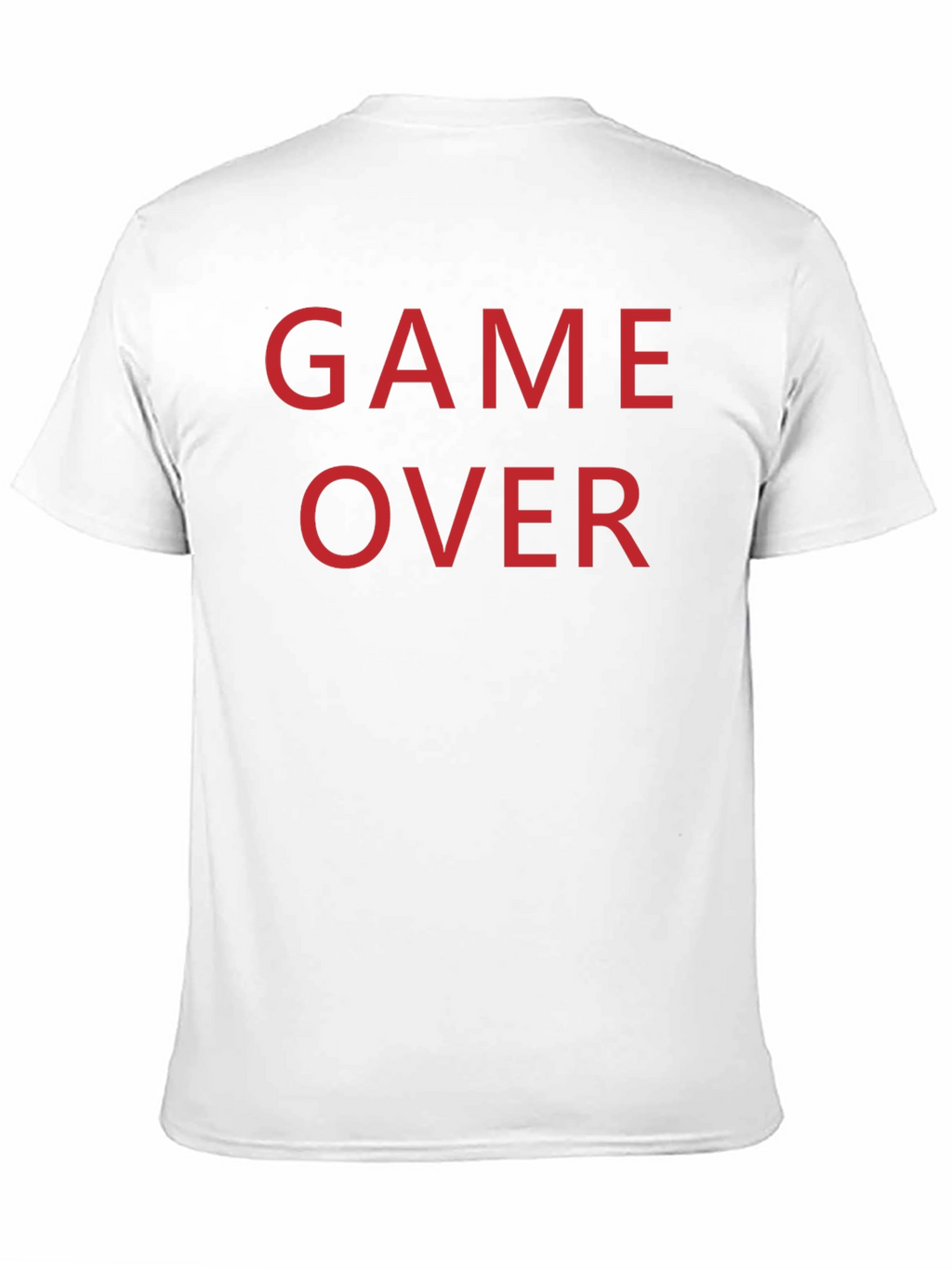 Game Over T-Shirt - Red Text on Black