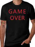 Game Over T-Shirt - Red Text on Black