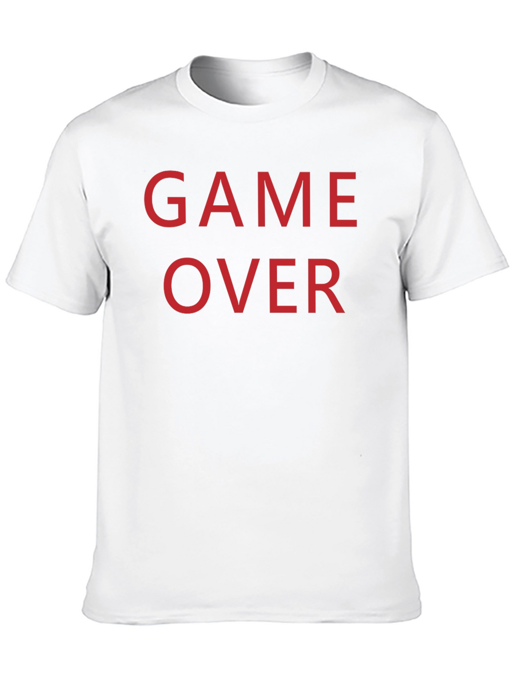 Game Over T-Shirt - Red Text on Black