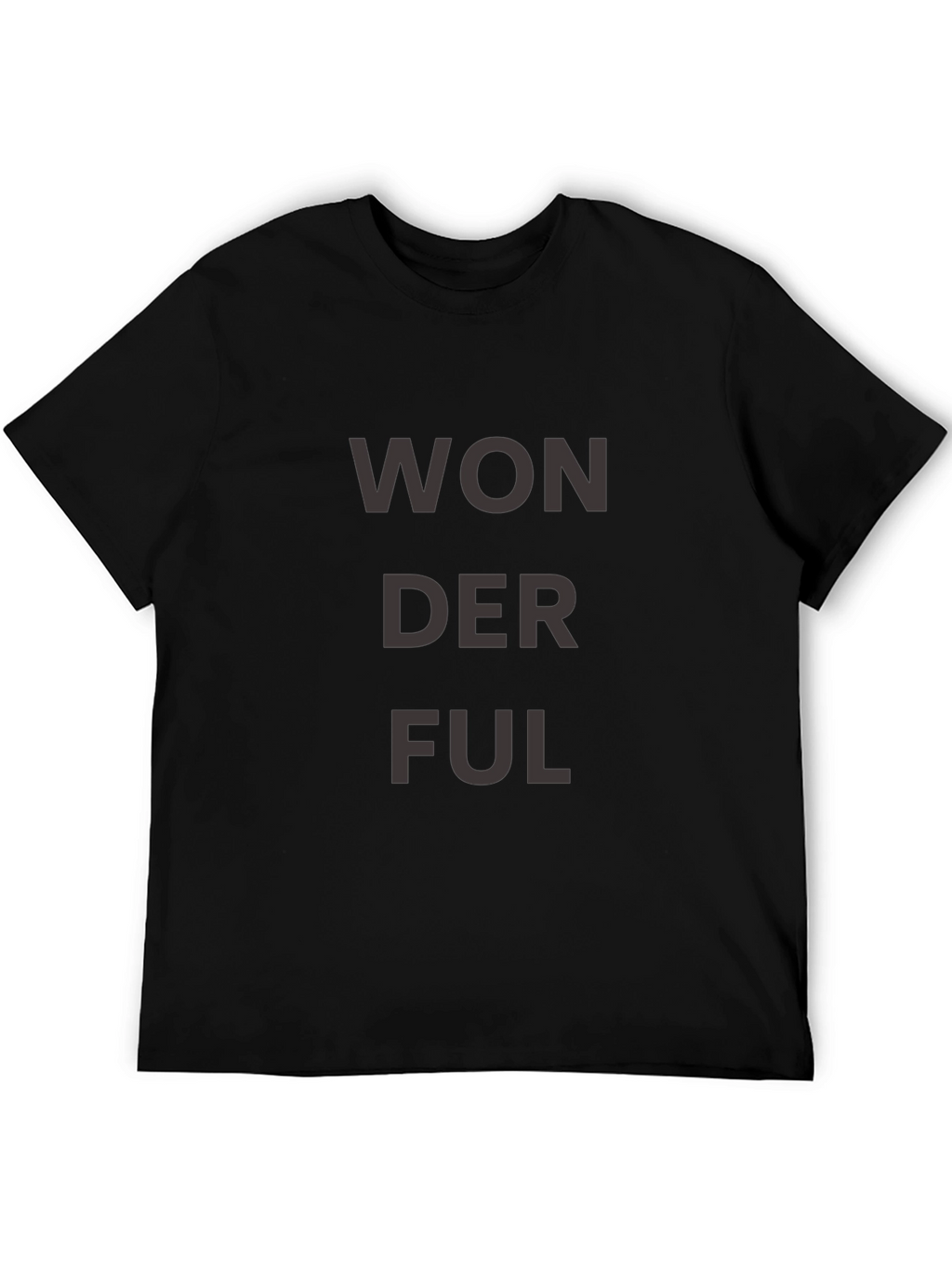Wonderful Graphic Tee - Stylish Black T-Shirt