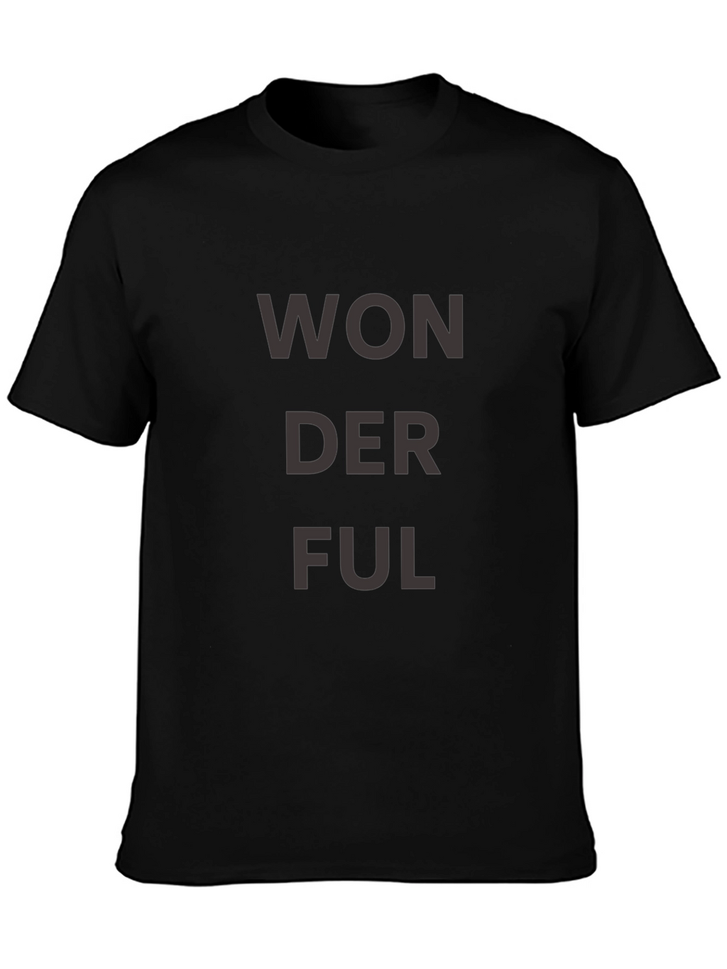 Wonderful Graphic Tee - Stylish Black T-Shirt