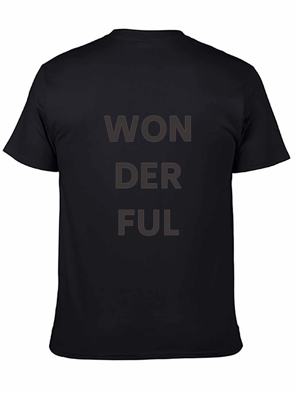 Wonderful Graphic Tee - Stylish Black T-Shirt