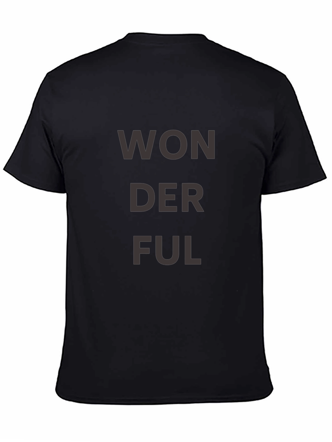Wonderful Graphic Tee - Stylish Black T-Shirt