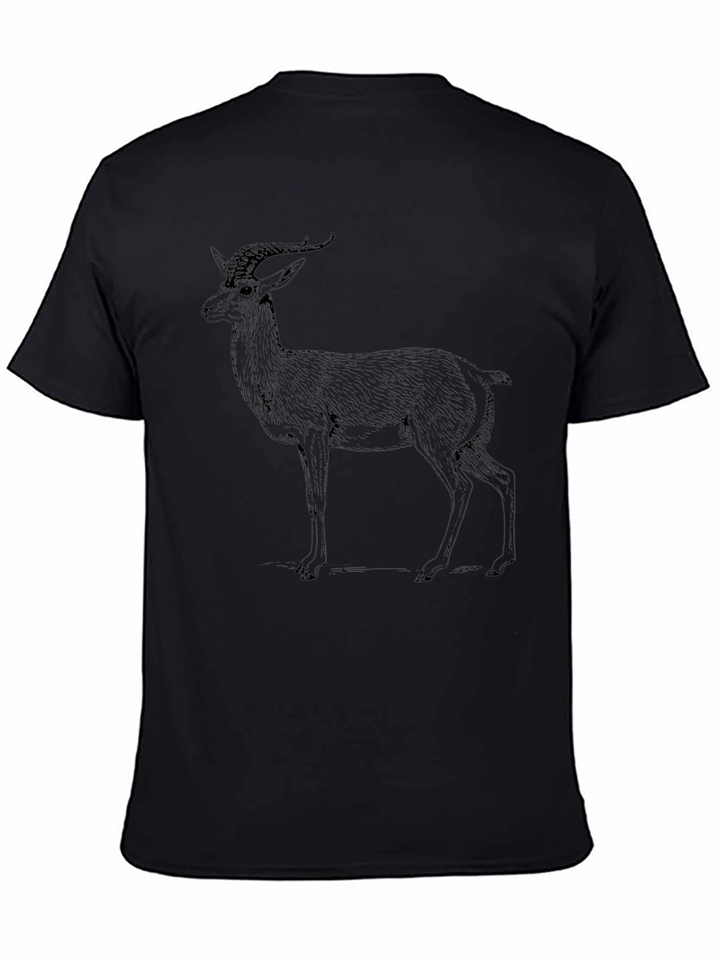 Black Gazelle Graphic Tee - Mens Fashion