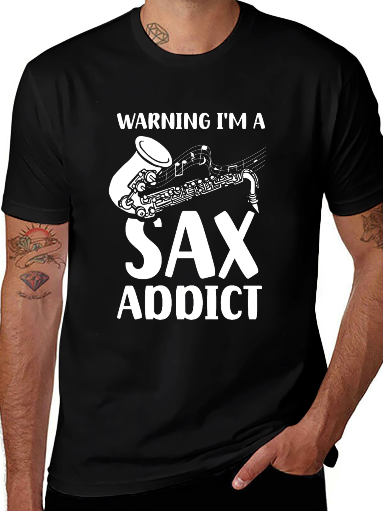 Sax Addict T-Shirt - Music Lover Tee