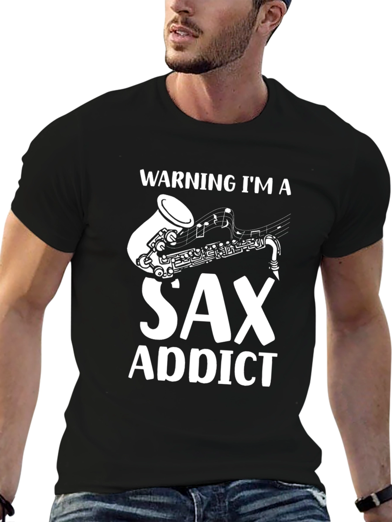 Sax Addict T-Shirt - Music Lover Tee