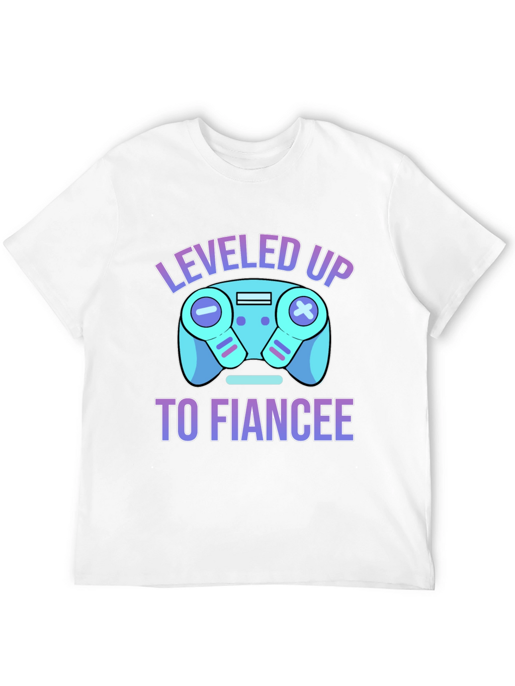 Leveled Up to Fiancee T-Shirt - Gamer Engagement Tee