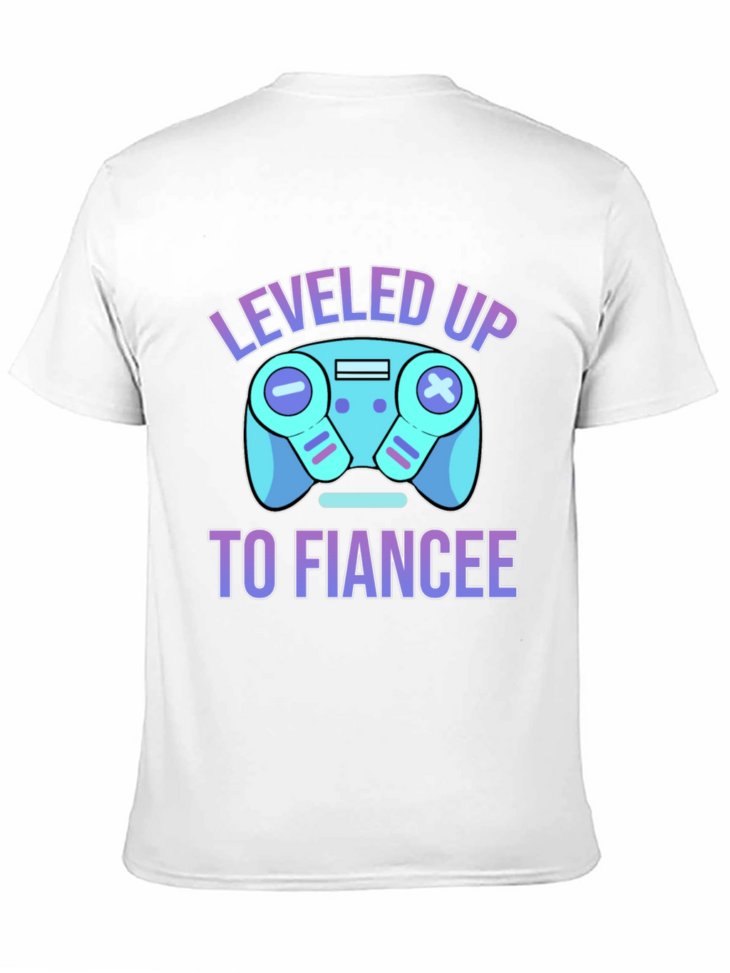 Leveled Up to Fiancee T-Shirt - Gamer Engagement Tee