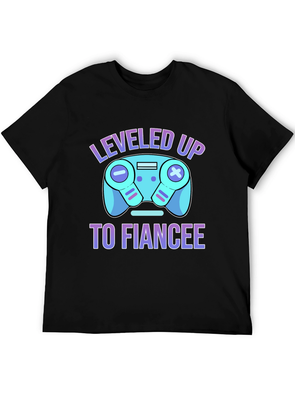 Leveled Up to Fiancee T-Shirt - Gamer Engagement Tee