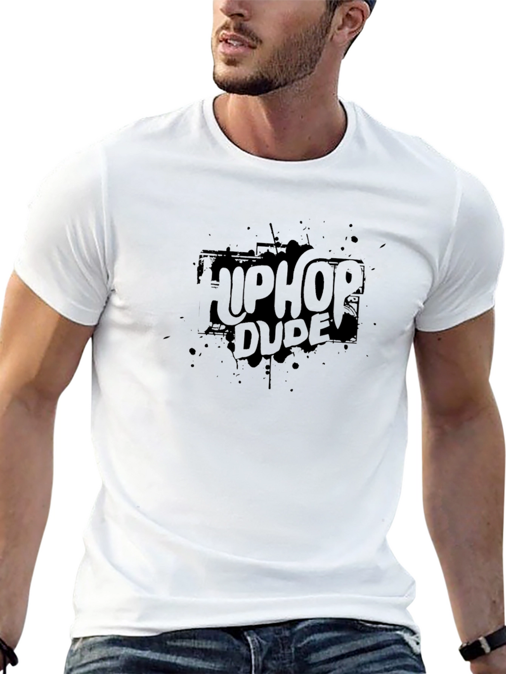 HipHop Dude Black T-Shirt