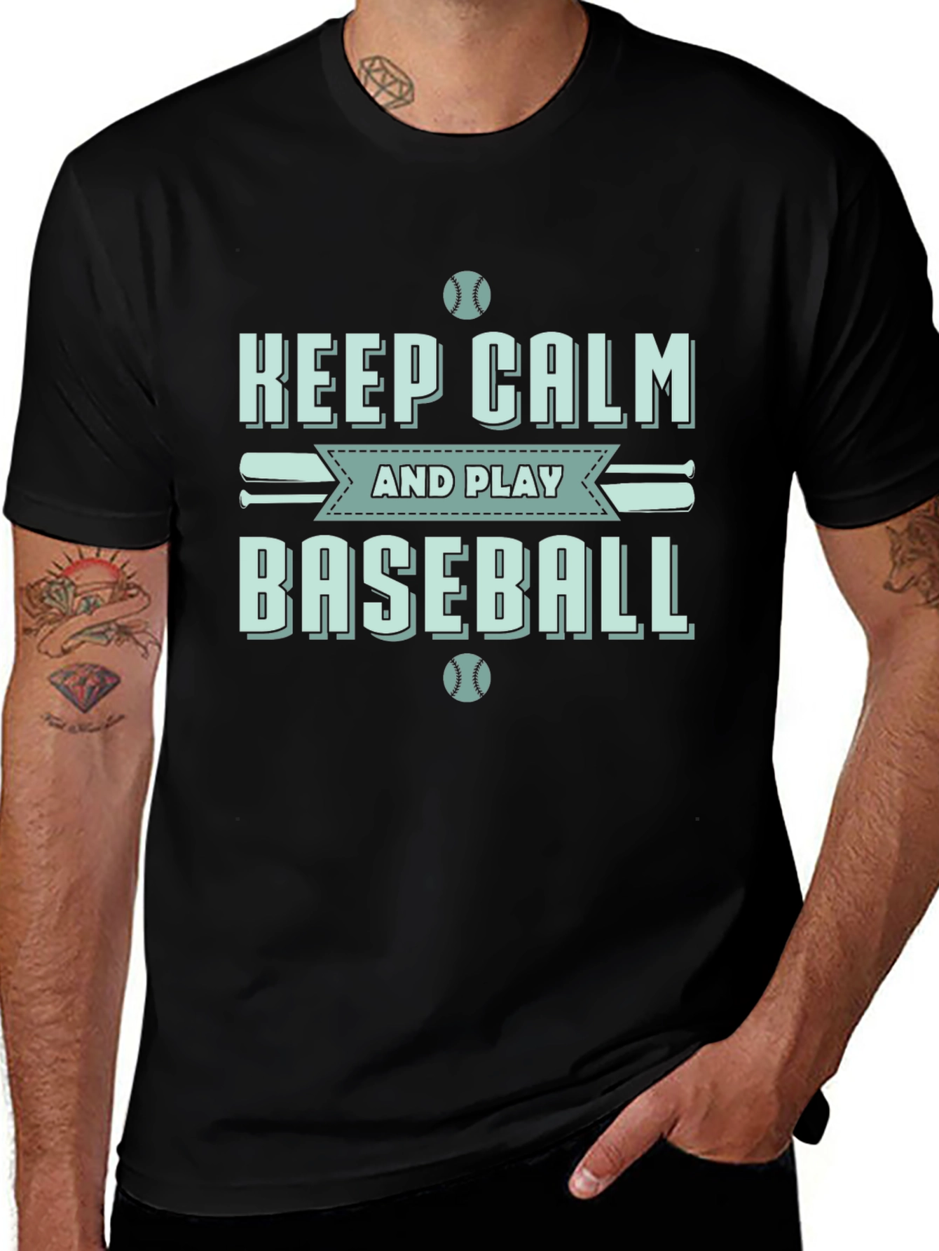 Keep Calm Baseball T-Shirt