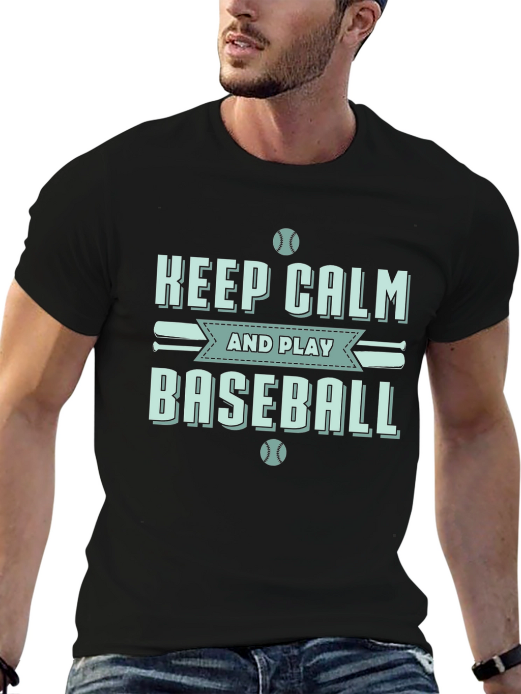 Keep Calm Baseball T-Shirt
