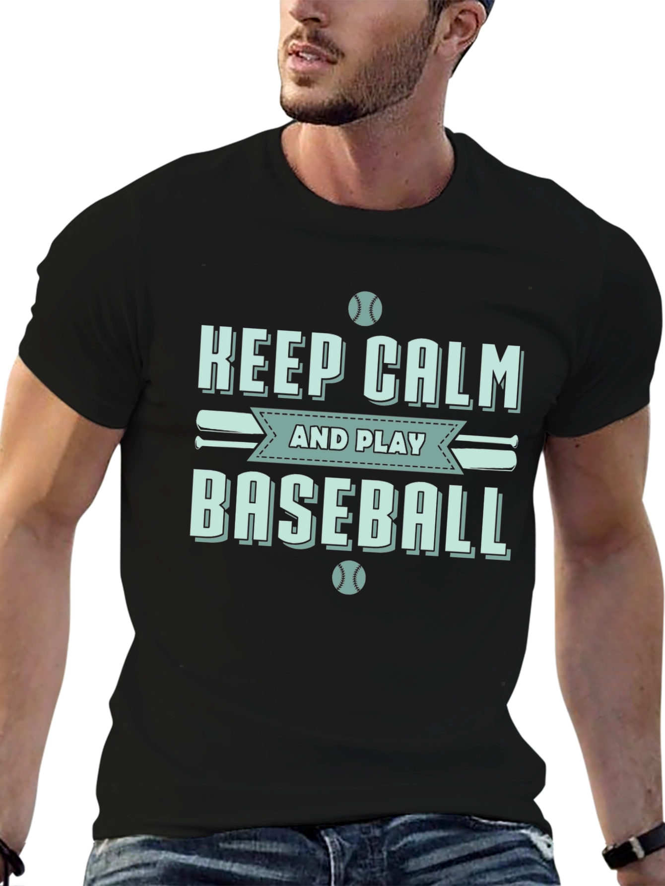 Keep Calm Baseball T-Shirt